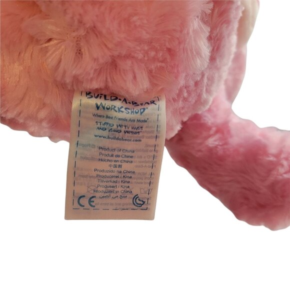 Build a Bear Pink Teddy Bear 16 inch Plush Smiling Stuffed Animal BAB Toy Lovey - Picture 5 of 8